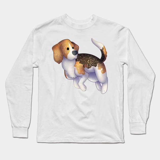 Cozy Beagle Long Sleeve T-Shirt by Phoenix Baldwin